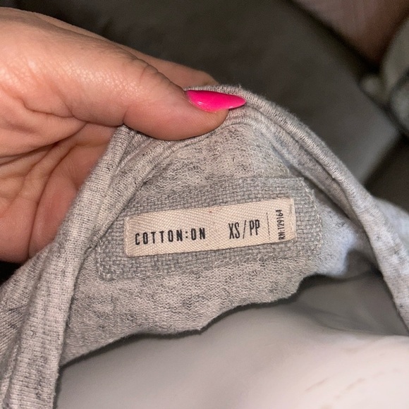 😍Cotton On Gray Women's sweatshirt size xs - Picture 5 of 5